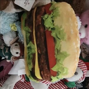 Burger Plush Pillow
